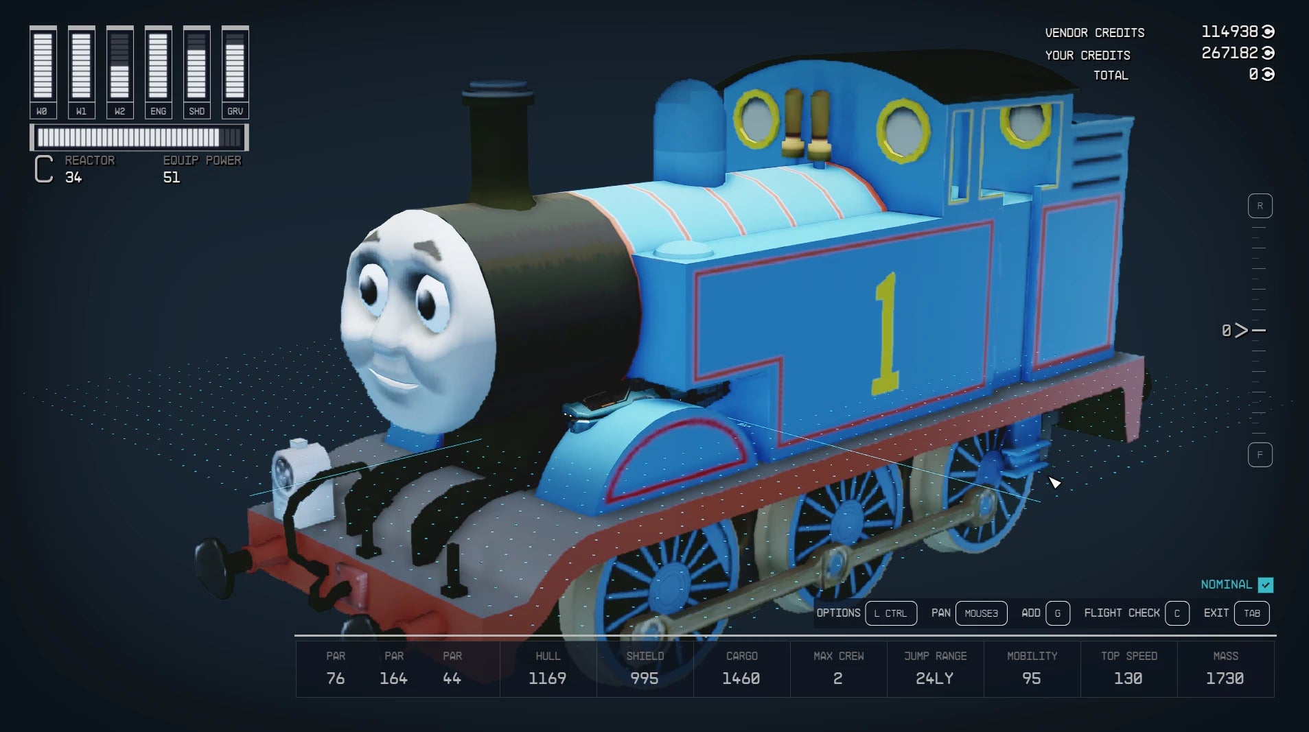 Read more about the article Hilarious Mod Alert: Thomas the Tank Engine Takes Over Starships in Bethesda RPGs!