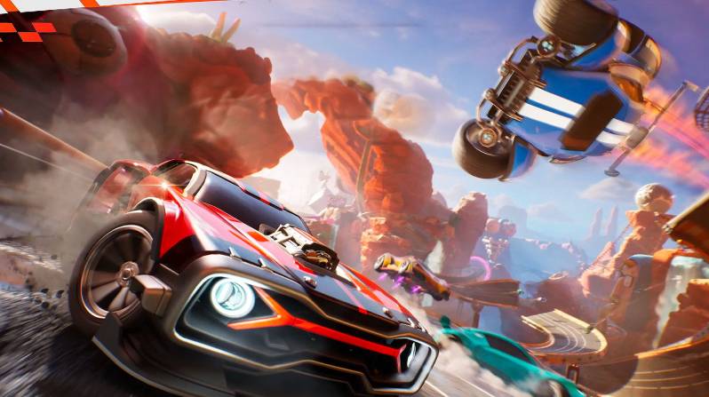 Read more about the article Rocket Racing: Rocket League Comes to Fortnite with High-Flying Races!